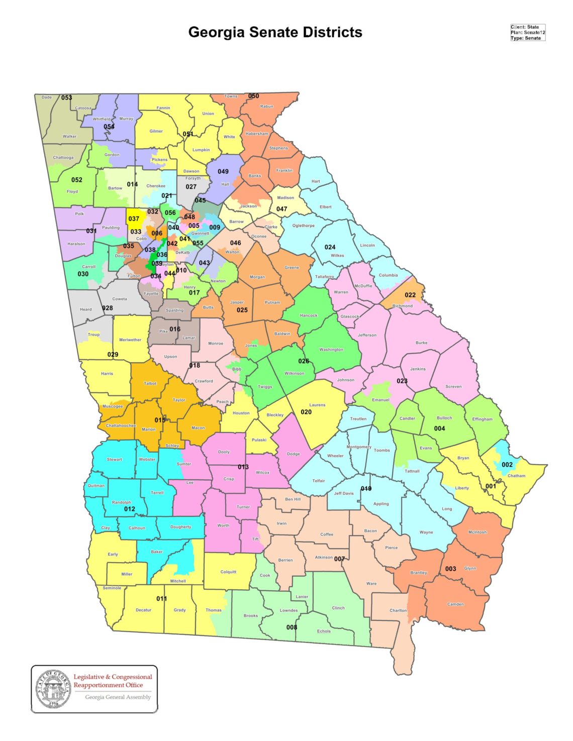 GeorgiaSenateDistricts2012Statewide | Fulton County Democrats