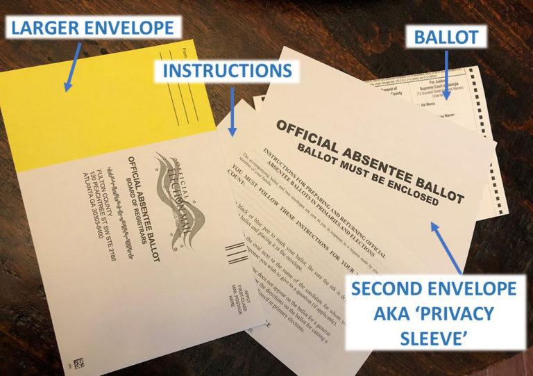 absentee ballot second envelope