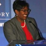 Keisha Waites at podium