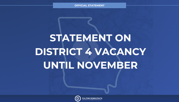 Statement on District 4 Delayed Vote